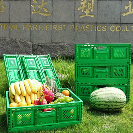 新款46係列蔬果配送網孔折疊箱發布